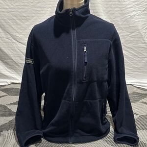 vintage Polo Sport Ralph Lauren full-zip fleece jacket in navy blue